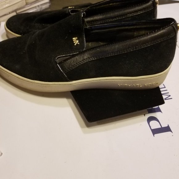 michael kors black slip ons